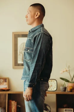 Coats, Jackets, And Vests<Fullcount 2050-2102 - "Fear of The Dark" Type 2 Denim Jacket - Indigo Blue