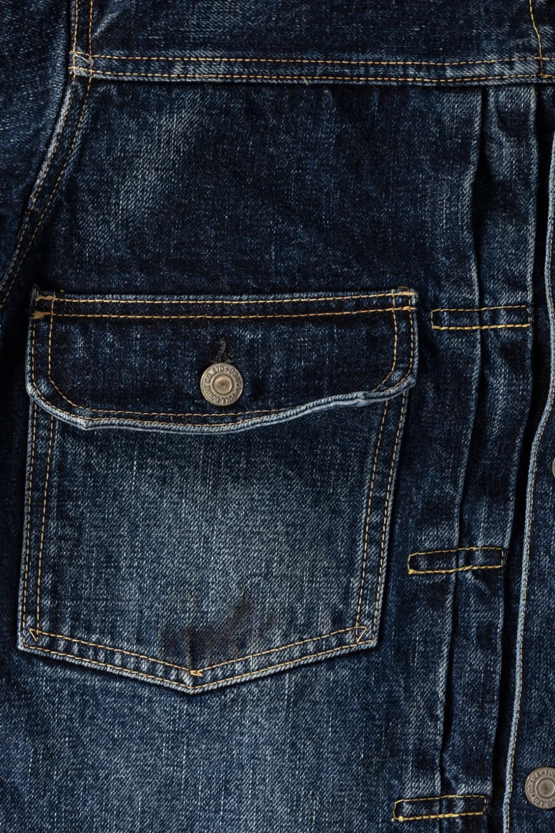 Coats, Jackets, And Vests<Fullcount 2050-2102 - "Fear of The Dark" Type 2 Denim Jacket - Indigo Blue