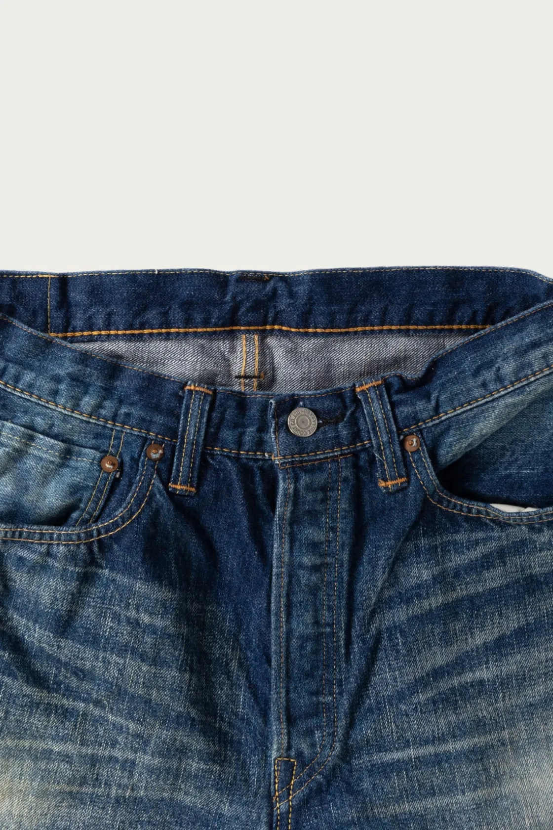 Denim<Fullcount 1344-0105 - "More Than Real" Wide Denim - Indigo Blue