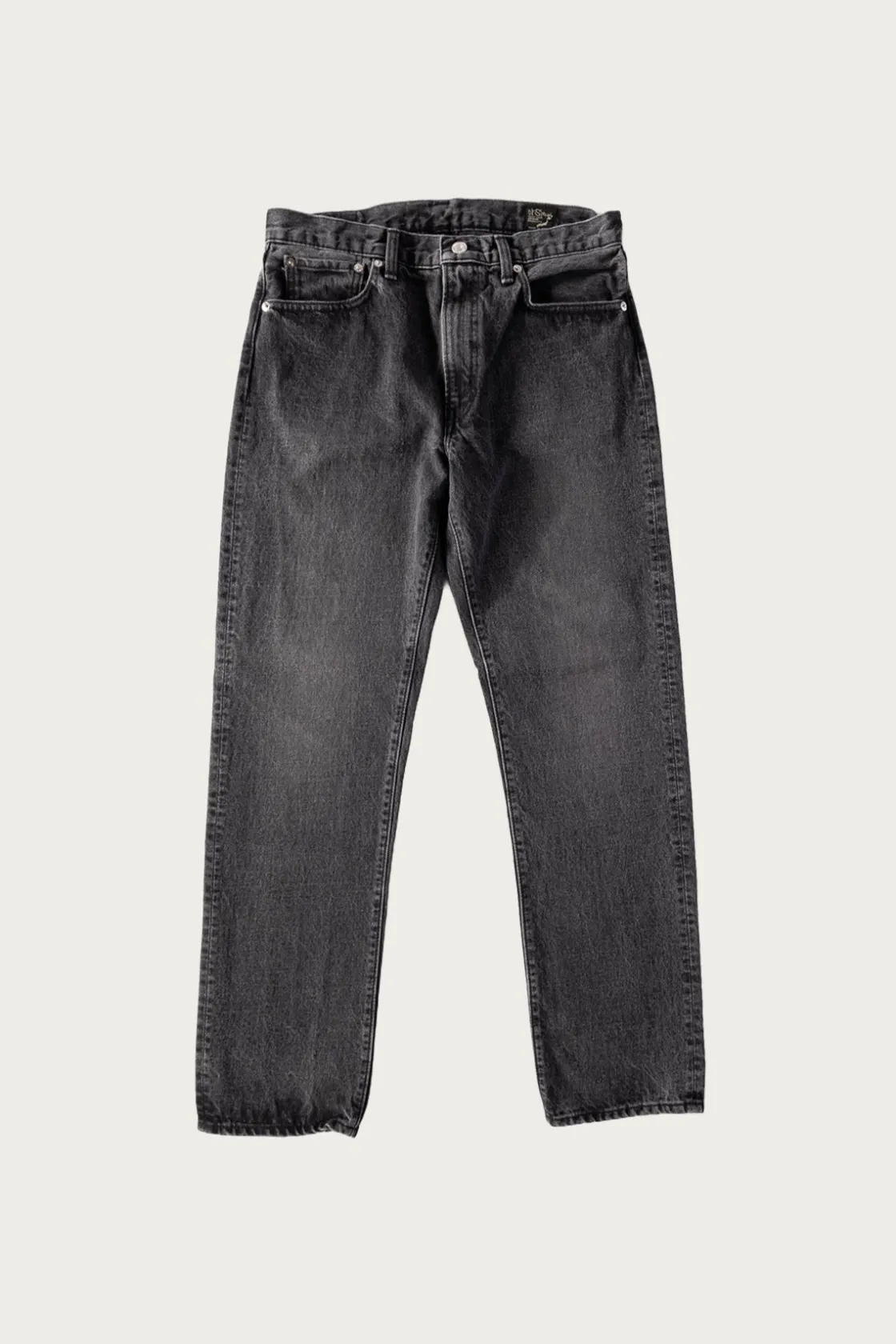 Denim<orSlow 107 Ivy Denim - Black Denim Stone