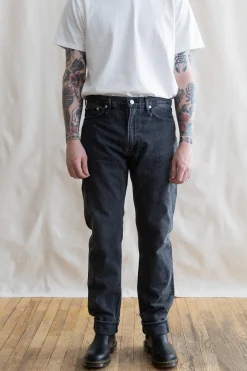 Denim<orSlow 107 Ivy Denim - Black Denim Stone