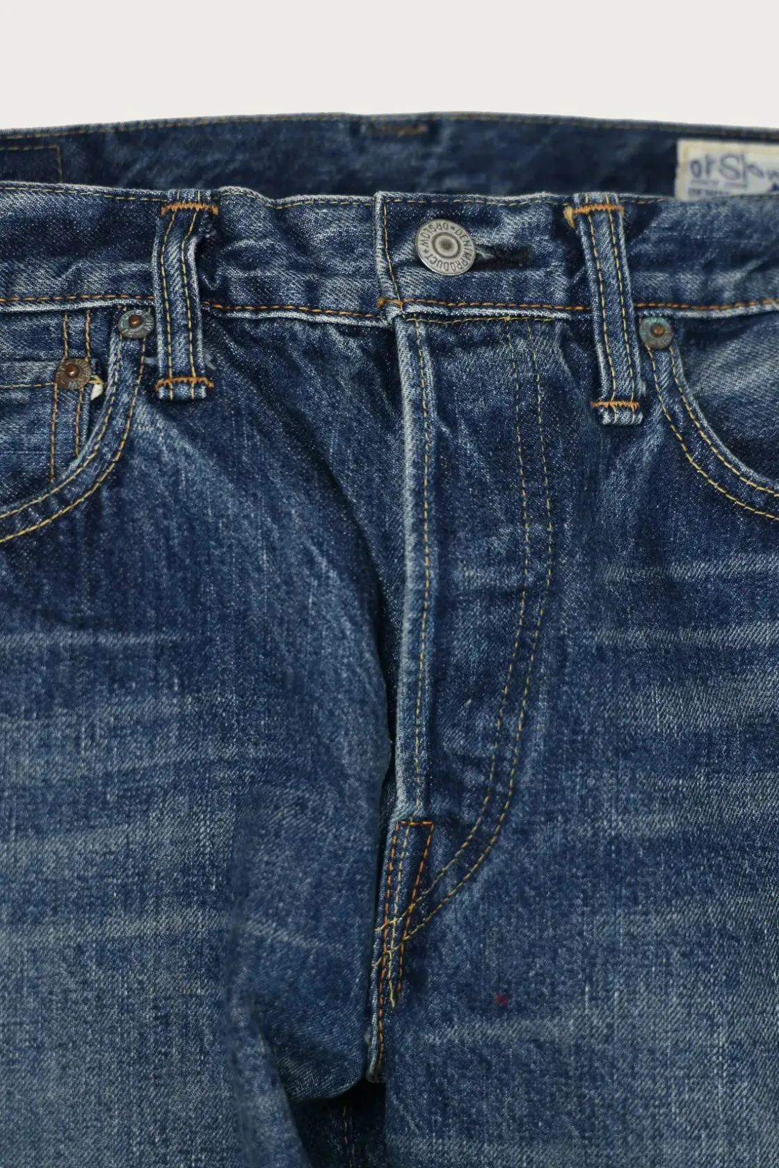 Denim<orSlow 105 Standard Denim - 2 Year Wash