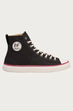Footwear<P.F. Flyers All-American Hi - Black/Crimson