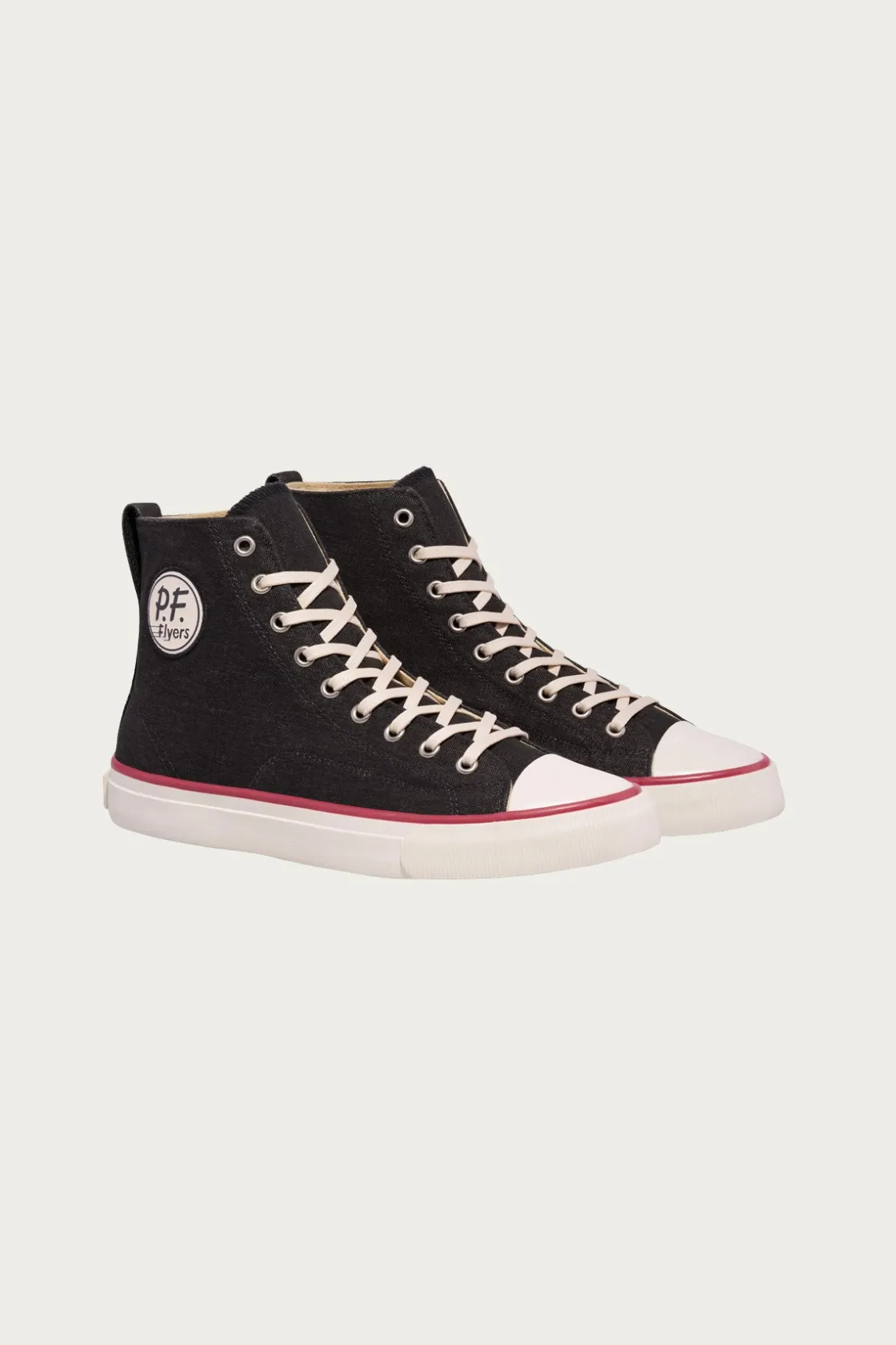 Footwear<P.F. Flyers All-American Hi - Black/Crimson