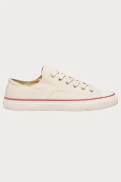Footwear<P.F. Flyers All-American Lo - Antique White/Crimson