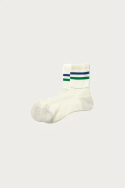 Accessories<Rototo Allrounder "2 Stripe Merino Crew" - Blue/Green