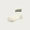 Accessories<Rototo Allrounder "2 Stripe Merino Crew" - Black