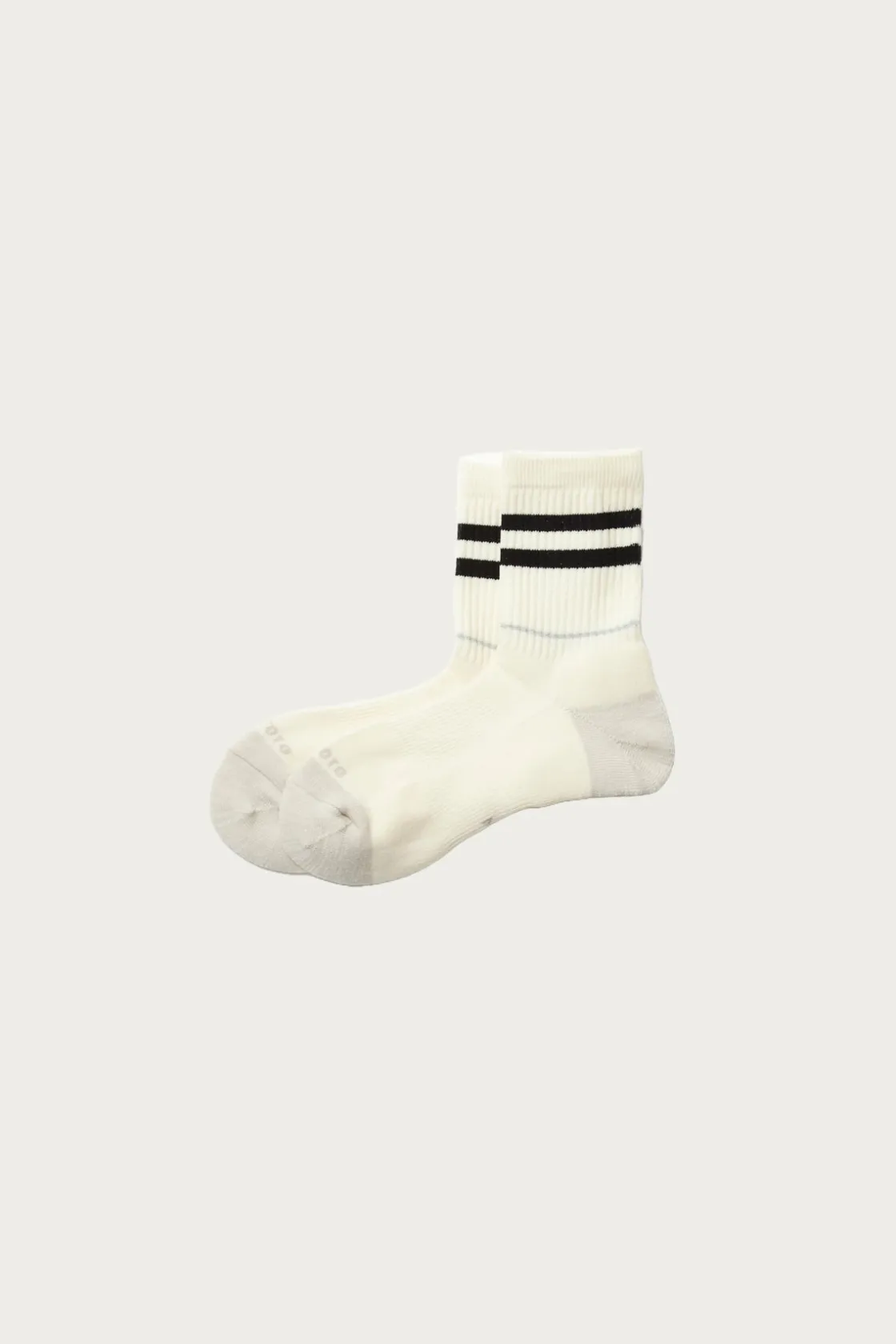 Accessories<Rototo Allrounder "2 Stripe Merino Crew" - Black