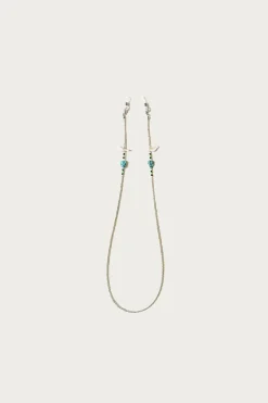 Accessories<Kapital Beads Eyeglass Holder Strap - Silver