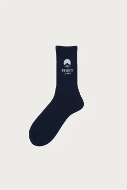 Accessories<Beams Japan Beams Logo Socks - Navy