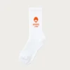 Accessories<Beams Japan Beams Logo Socks - White/Orange