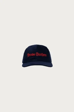 Accessories<Brain Dead x Brooks Brothers California 6 Panel Cap - Navy