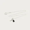 Accessories<Kapital Brass Anchor Snood Chain - Silver