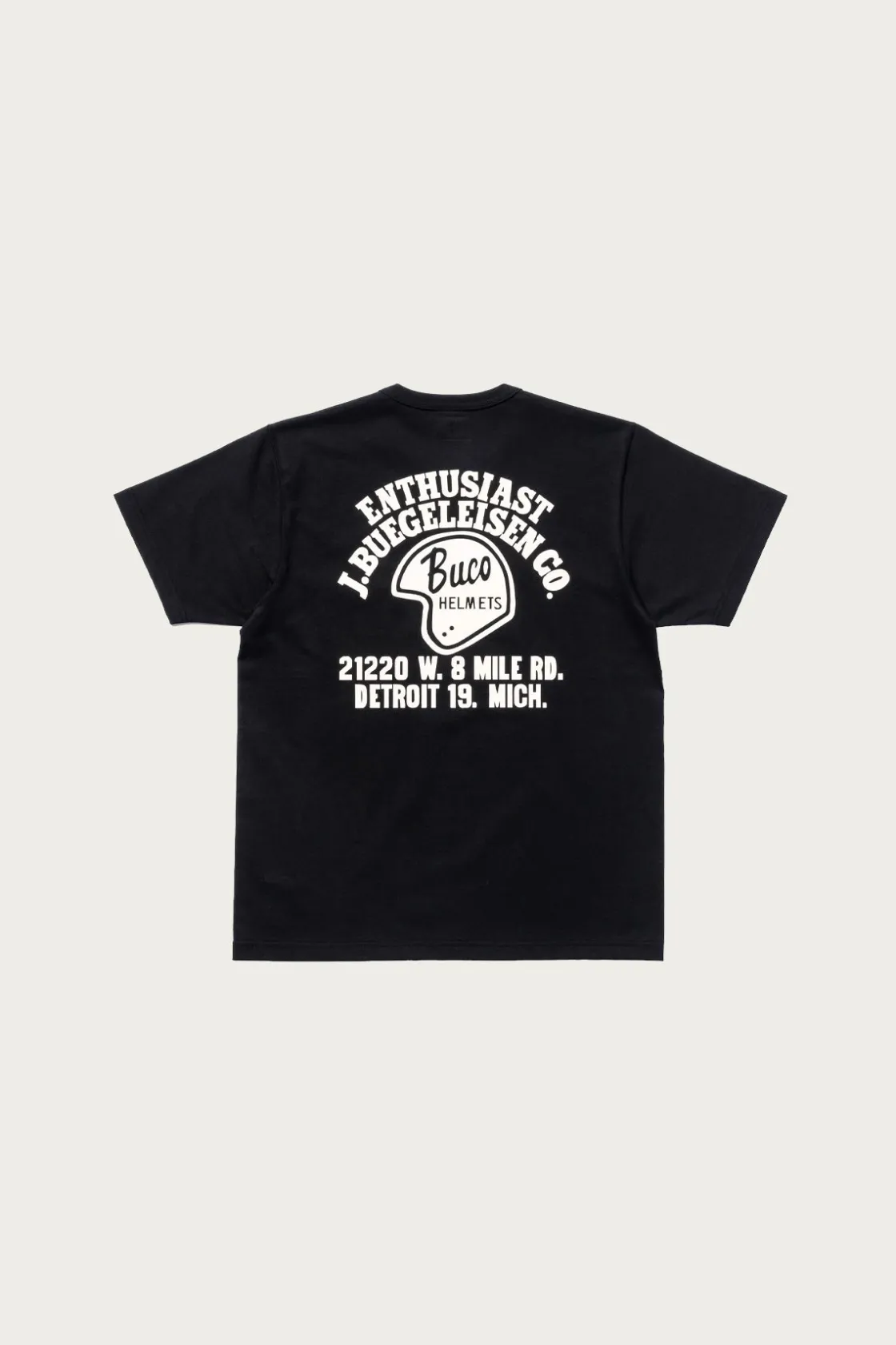 Tees And Sweats<The Real McCoys Buco Tee/Enthusiast - Black