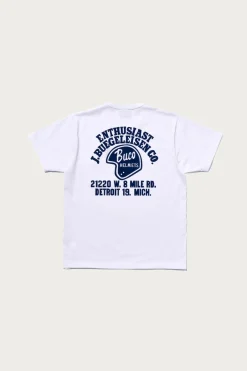 Tees And Sweats<The Real McCoys Buco Tee/Enthusiast - White