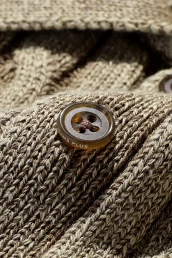 Shirts<Beams Plus Cable Polo Pigment Dyed Yarn - Beige