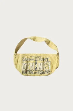Accessories<Kapital Canvas News Paper Bag (GUIDING LIGHT) - Yellow