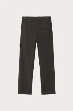 Pants<Stone Island Canvas Weave Cotton Trousers - Lead Grey