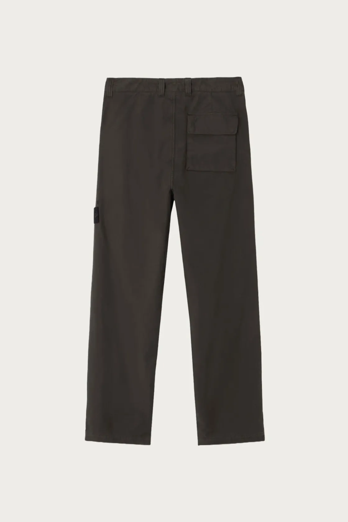 Pants<Stone Island Canvas Weave Cotton Trousers - Lead Grey