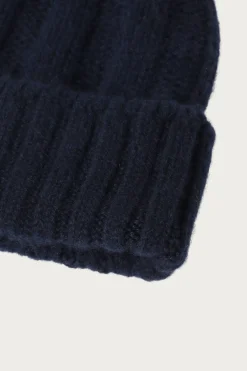 Accessories<Beams Plus Cashmere Rib Watch Cap - Navy