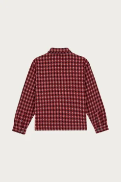 Shirts<Brain Dead Check Mate Flannel Zip Shirt - Black/Multi