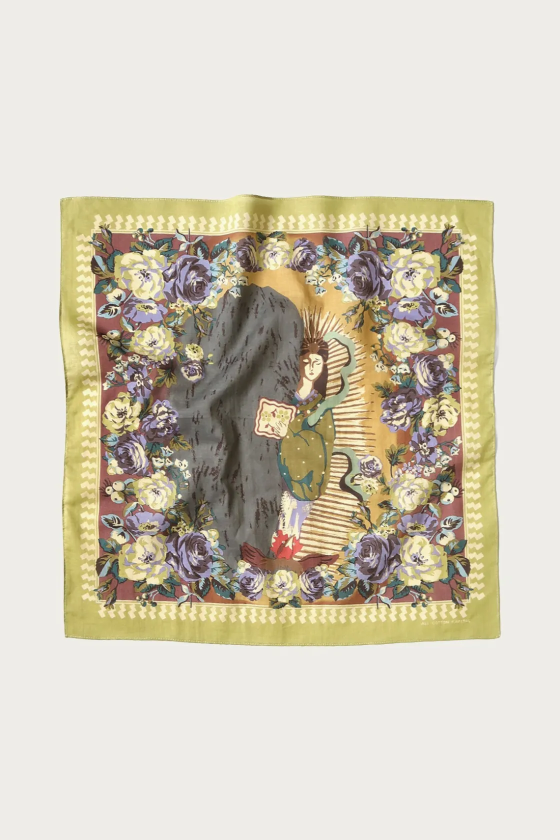 Accessories<Kapital Color Bandanna (A.MA.TE.RA.SU) - Yellow