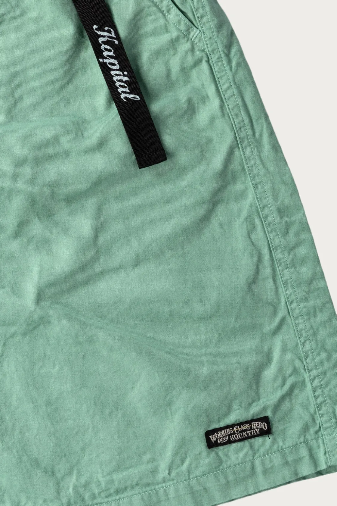 Shorts<Kapital Combed Burberry EASY Short Pants - Mint