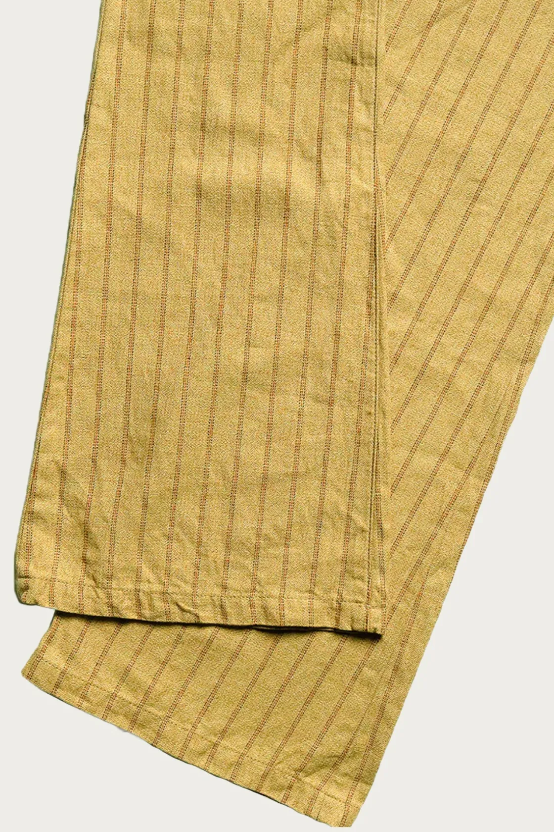 Pants<Kapital Cotton Linen GIBSON Stripe 5P FRISKO - Gold