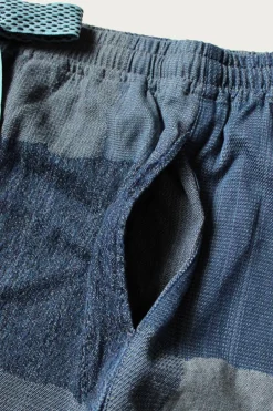 Pants<Kapital Cotton Linen TUGIHAGI EASY Pants - Navy