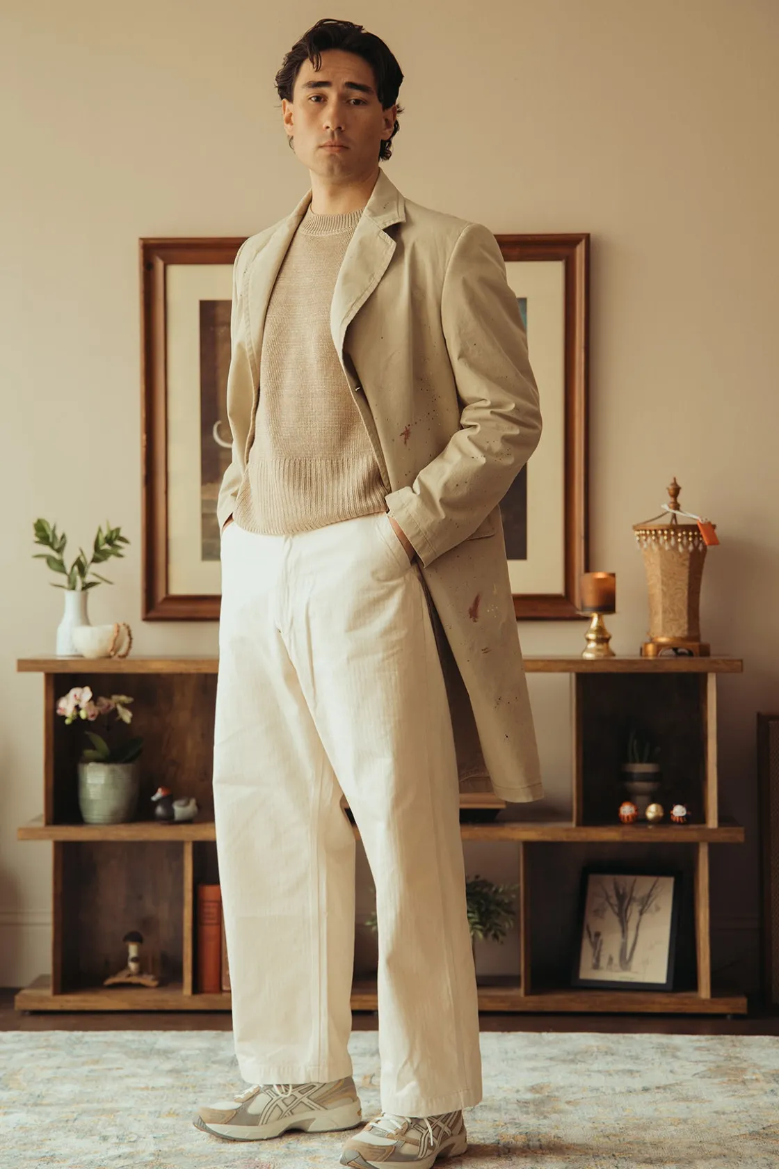 Coats, Jackets, And Vests<MM6 Maison Margiela Cotton Painter Jacket - Pink Beige