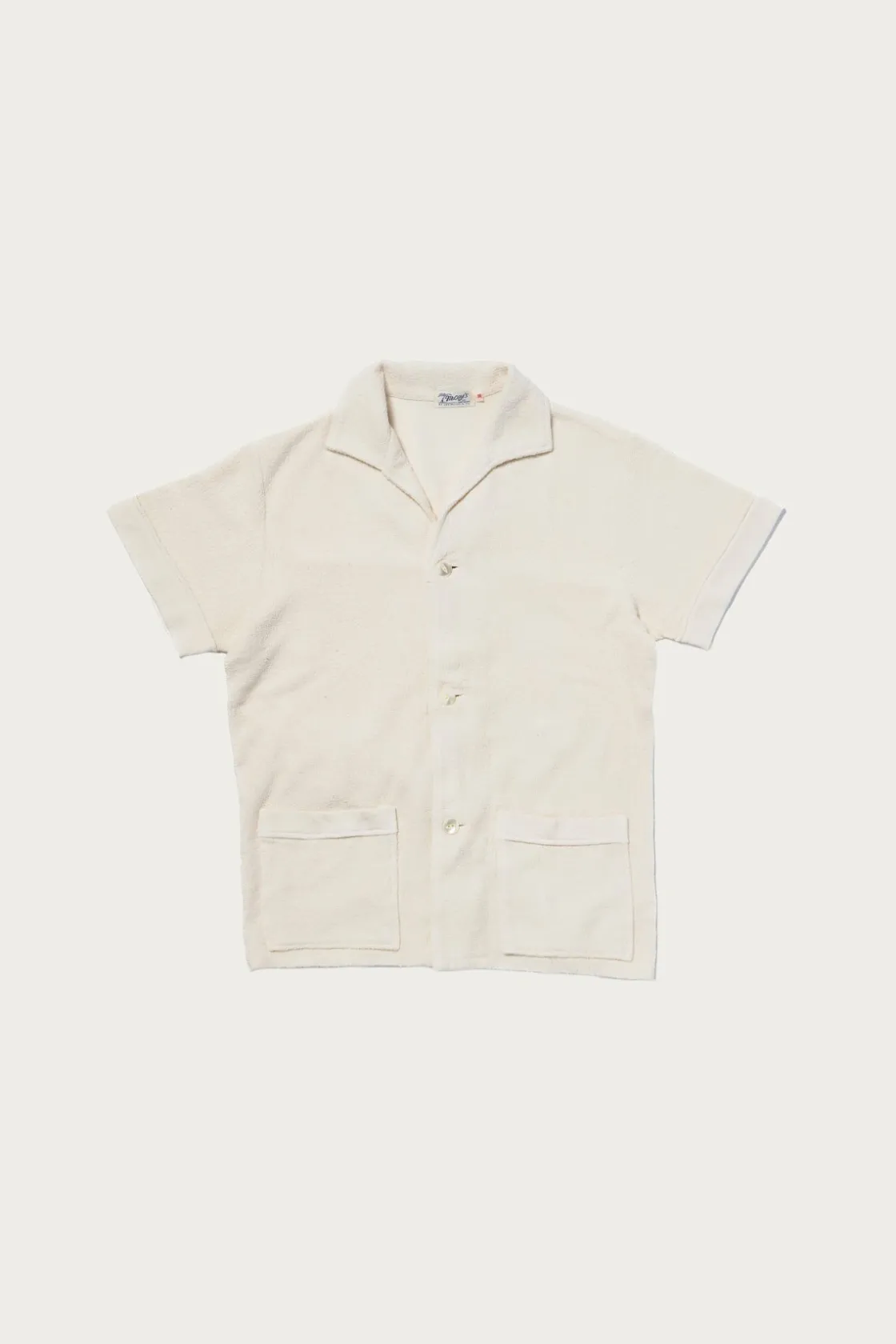 Shirts<The Real McCoys Cotton Pile Beach Shirt - Ecru
