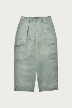 Pants<The Real McCoys Cotton Utility Trousers - USAF Sage Green