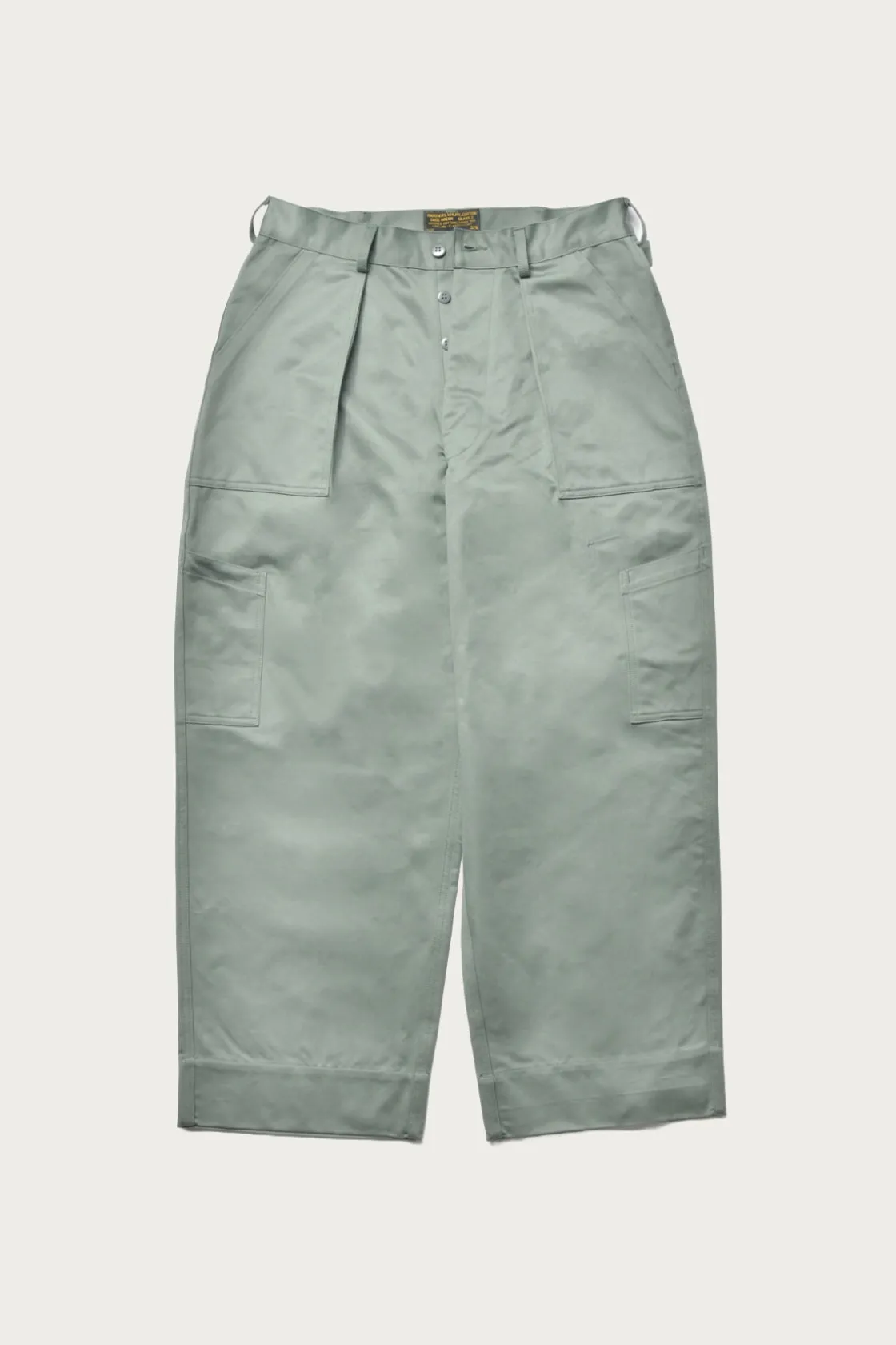 Pants<The Real McCoys Cotton Utility Trousers - USAF Sage Green