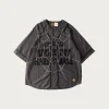 Shirts<Kapital Cotton Wool GREAT KOUNTRY Baseball Shirt (KOUNTRY DREAM CATCH Remake) - Dark Grey