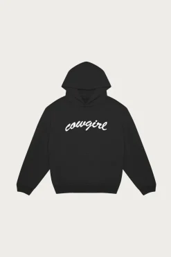 Tees And Sweats<Cowgirl Script Hoodie - Vintage Black