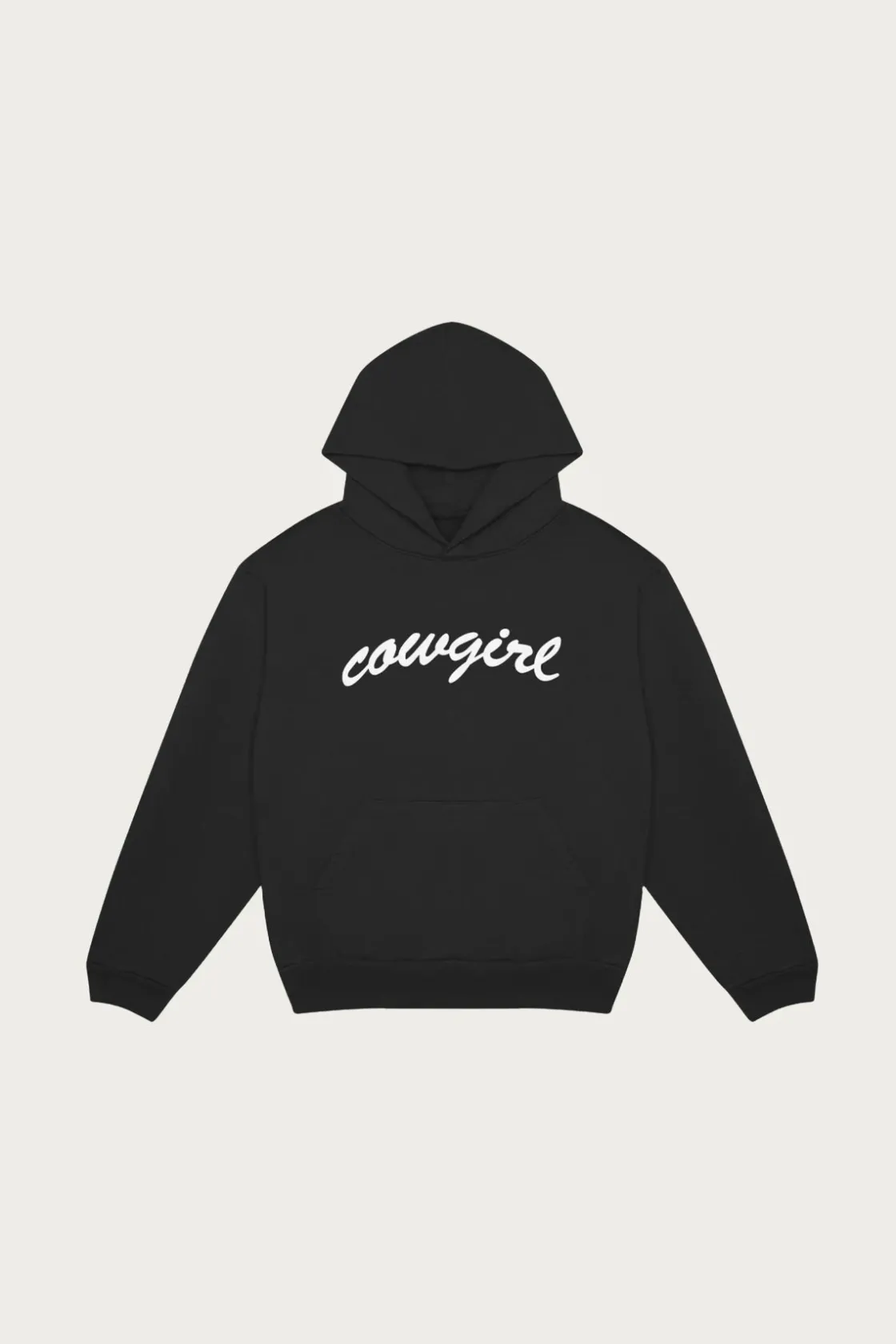 Tees And Sweats<Cowgirl Script Hoodie - Vintage Black
