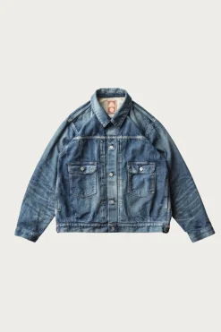 Coats, Jackets, And Vests<Cottle C.T.L. Neo Type 2nd Denim Jacket - Bengara (Indian Red) - Dark Indigo
