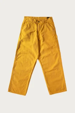 Pants<orSlow Dad's Fit Oxford Painter Pants - Yellow