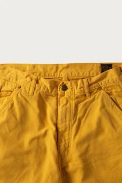 Pants<orSlow Dad's Fit Oxford Painter Pants - Yellow
