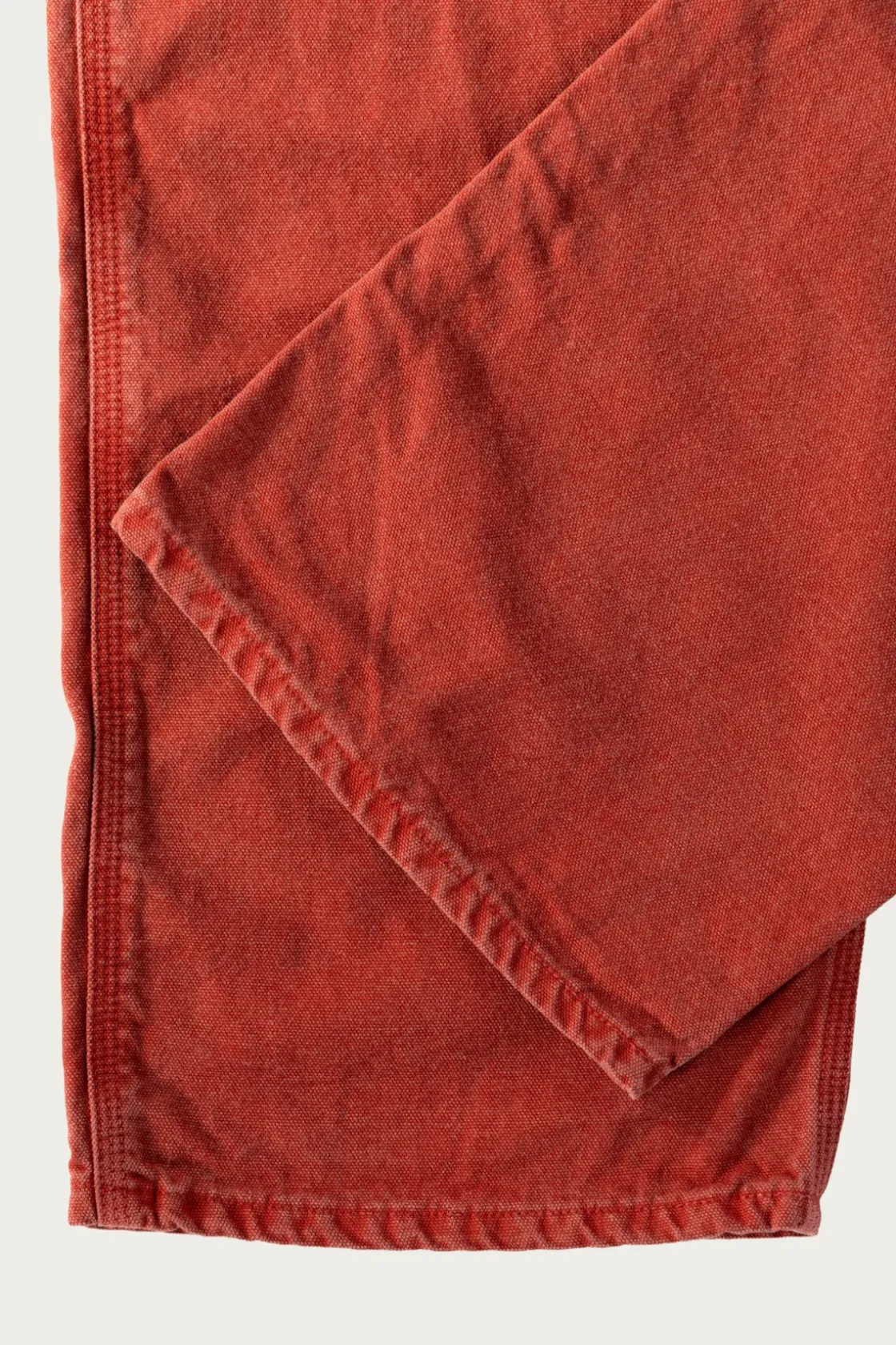 Pants<orSlow Dad's Fit Oxford Painter Pants - Red