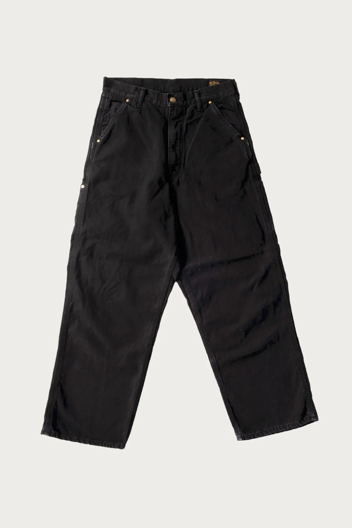 Pants<orSlow Dad's Fit Oxford Painter Pants - Black