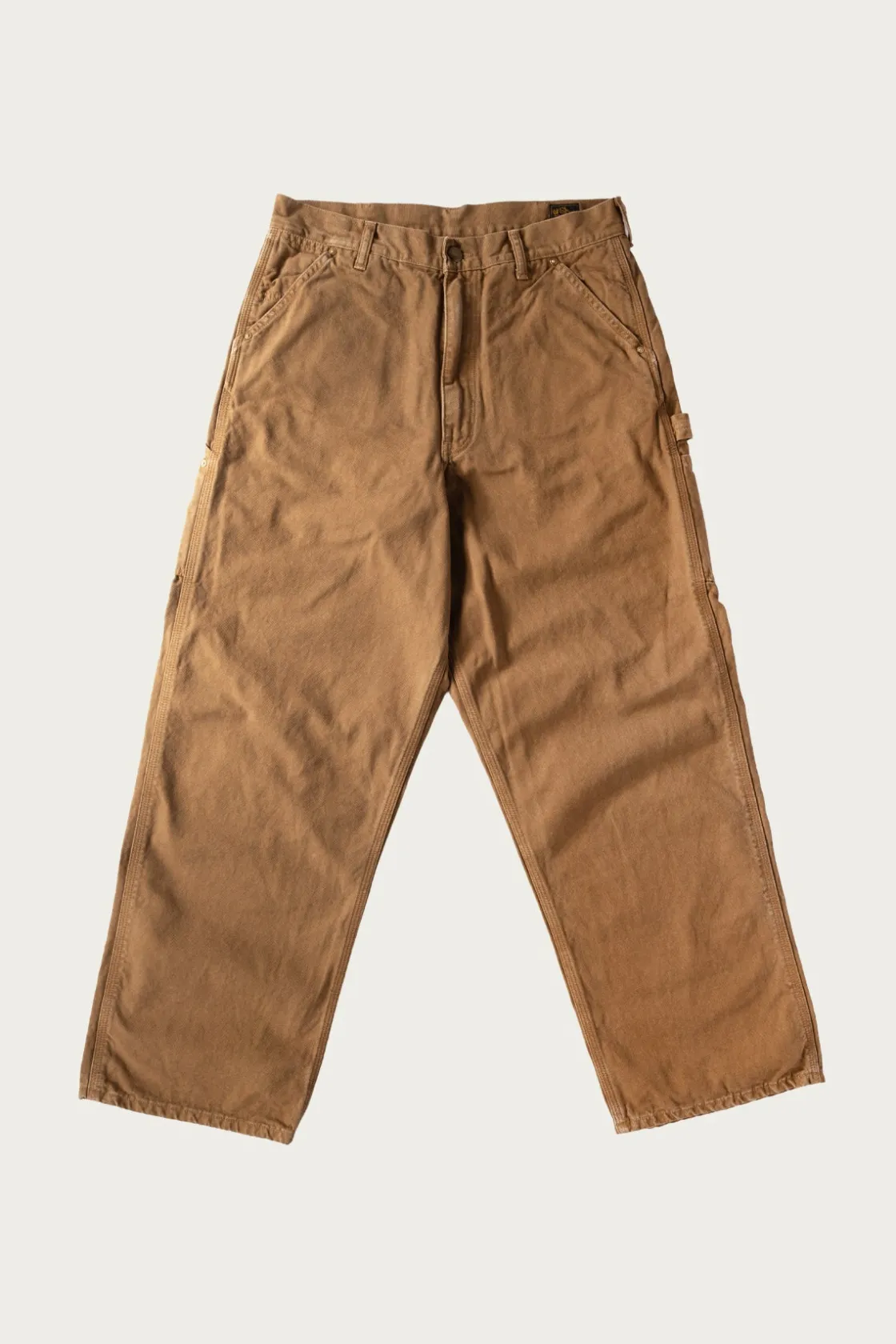 Pants<orSlow Dad's Fit Oxford Painter Pants - Brown