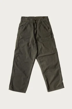 Pants<orSlow Dad's Fit Oxford Painter Pants - Army Green