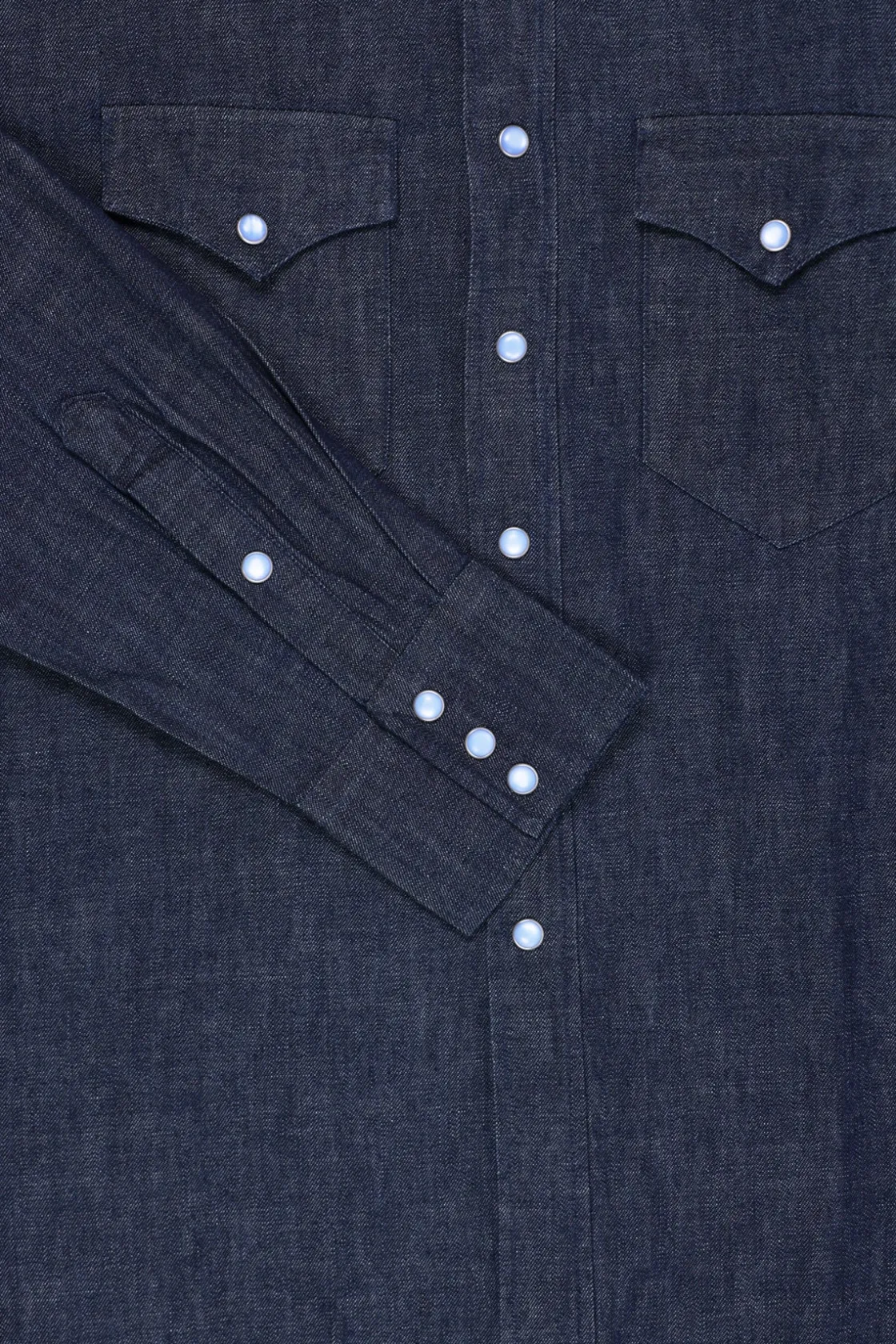 Shirts<Wythe Denim Pearlsnap Shirt - Rinsed Indigo