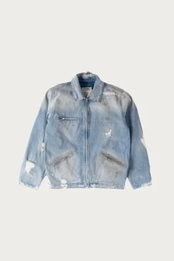 Coats, Jackets, And Vests<MM6 Maison Margiela Denim Zip Jacket - Worn