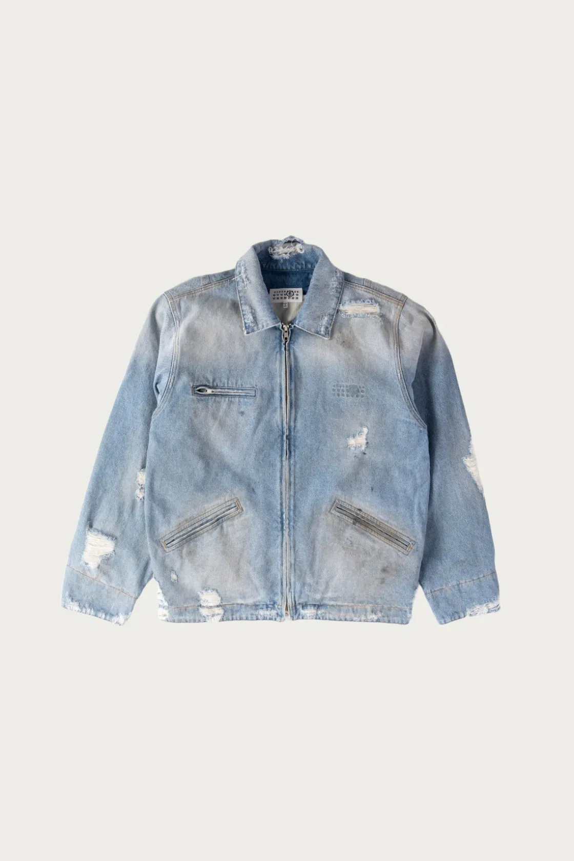 Coats, Jackets, And Vests<MM6 Maison Margiela Denim Zip Jacket - Worn
