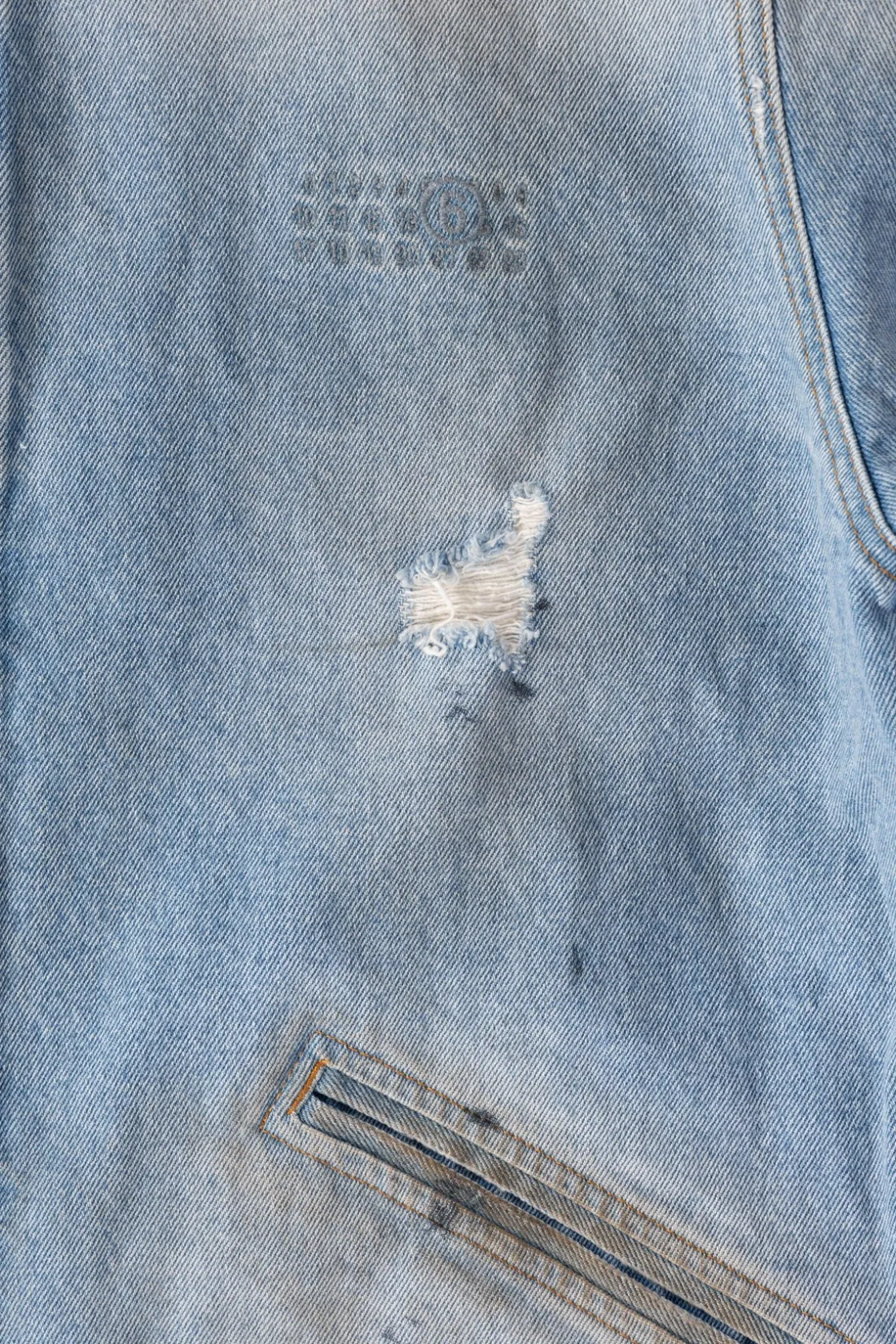 Coats, Jackets, And Vests<MM6 Maison Margiela Denim Zip Jacket - Worn