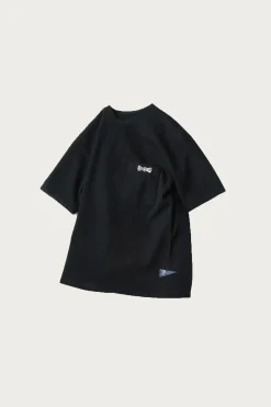 Tees And Sweats<Kapital 16/-Dense Jersey Butterfly Concho Pocket T - Black