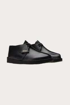 Footwear<Clarks Desert Trek - Black Smooth Leather