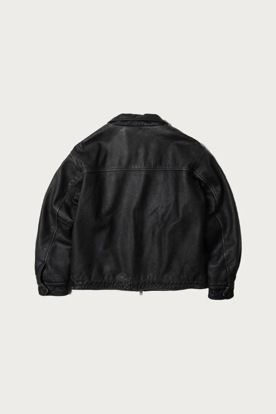 Coats, Jackets, And Vests<FrizmWORKS Destroyed Cowhide Leather Jacket - Washed Black